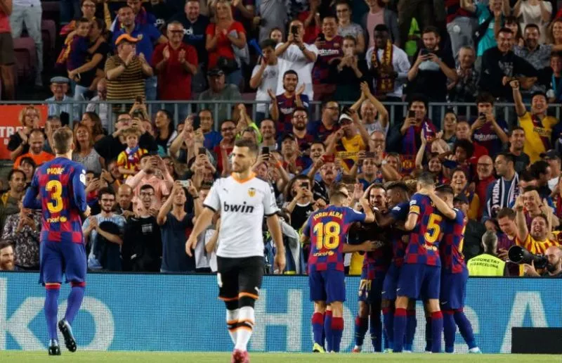 Lanjutan LaLiga, Barcelona Menang Telak 5-2 atas Valencia